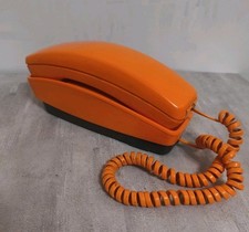 Vintage GTE Automatic Electric Tangerine Pushbutton Styleline Phone Tested Works picture