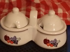 Vintage Houston Harvest Dual Jam/Jelly Jars with Lids  picture