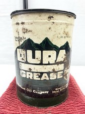 Rare Westland Oil Dura Grease Can Mountain Graphic 5 Lb W/Lid Minot, ND picture