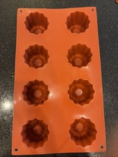 Silikomart SiliconeFlex SF050 Big Canelé Mold, 8-Cavity Silicone picture