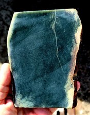 rawk11: 0.54LB Olive Jade slab-Olive Green Nephrite Jade-1960's Wyoming picture