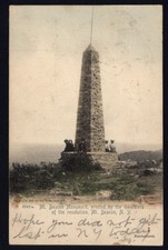 1905 MT. BEACON MONUMENT N.Y. * Rotograph Postcard posted to Garrison picture