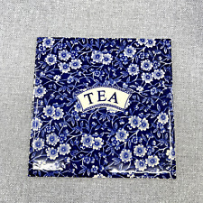 blue calico tea trivet burleigh staffordshire england 6