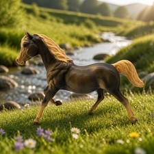 Vtg Breyer Model Horse~Smoke Grey Running Mare #121~Classic Traditional 1963-68 picture