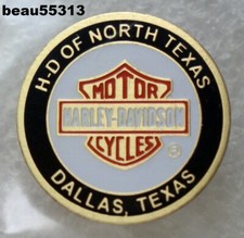 ⭐H-D OF NORTH TEXAS DALLAS TEXAS HARLEY DAVIDSON DEALER DIP DOT VEST PIN picture