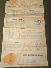 WWII US Army Leave Section Leaflet for Brussels Belgium Dated 1945 picture