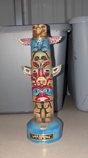 Vintage Ezra Brooks 1972 Totem Whiskey Decanter Full Bottle picture