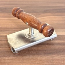 Vintage Top Off Jar & Bottle Screw Top Opener w/ Wooden Handle  picture