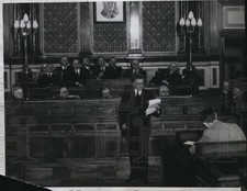 1933 Press Photo Milo Reno Natl. head of Farm strike addressed Governors picture