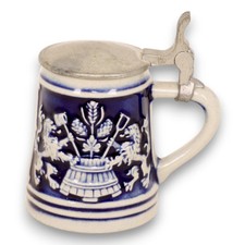 Gerz Miniature Schnapps Lidded Stein 2 1/2