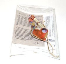 Gary Rosenthal wedding Judaica MIXED METALS MEZUZAH with non kosher scroll picture