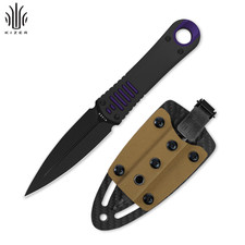Kizer Hidden Agenda EDC Fixed Knife 10V Blade Aluminum Handle + Sheath 1083A1 picture