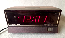 Vintage 1978 Sunbeam DIGI-TIME XIII Digital Red LED Alarm Clock Japan picture