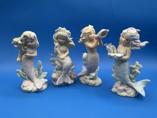 Ensco Coral Kingdom Mermaids Shelly,Aria,Athena & Sabrina Vintage Figurine Lot 4 picture