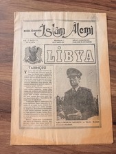Rare Turkish Islam Alemi Libya Muammar Gaddafi Vintage Newspaper 1974 Original picture
