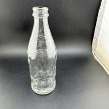 Vintage PEPSI COLA Swirled Embossed No Refill 10 Ounce Clear Glass Bottle📦 picture