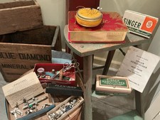 Vintage Lot Of Sewing Items Singer Hem Stitcher Simanco Threader Receipt & More picture