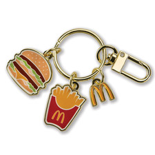 McDonald's Big Mac Fries Arches Charm Keychain -  NEW picture