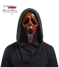 GhostFace BlackLight ORANGE Mask Light Up Scream IN Stock  picture