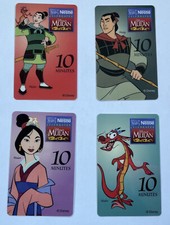 Walt Disney's Mulan (Nestle's Promo) Set of 4 , 10 min Phone  Cards picture