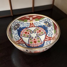 Antique Japanese Fukagawa Koransha Arita Imari Porcelain Bowl Meiji 8.5” picture