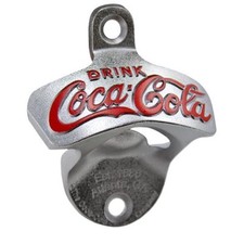 TableCraft Coca-Cola / Coke Wall Mount Stationary Bottle Opener picture