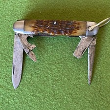 Old Vintage Robeson Shuredge Camp Scout Utility Pocket Knife picture