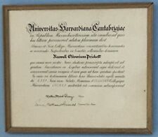 Harvard Law School Diploma Awarded in 1957, Hand Signed by Nathan Marsh Pusey picture
