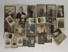 Lot of 28 Antique Imperial Russia Souvenir Family Cabinet Portraits (1920s/30s) picture