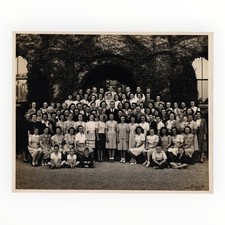 Vintage Wesley Swadley San Francisco Large Group Photo Ivy Building 1940s 50s picture