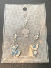 Pokemon Center Espurr Meowstic Male Female Metal Keychain Charm Clip Sealed New picture
