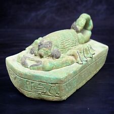 Rare Antiquities Ancient Egyptian Scarab Stone Rare Pharaonic Unique Egyptian BC picture