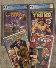Donald Trump Comic Lot - Space Force, Tremendous Trump, Zombie, Wall-Might | CGC picture