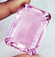 1000 Ct Natural Flawless Pink Topaz Certified Emerald Cut Loose Gemstone picture