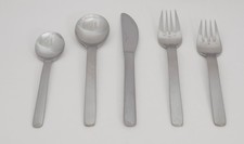 5 Pc Place Sets Lauffer Pela 18-8 Stainless Towle Indonesia Flatware Silverware picture