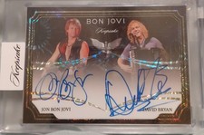 2026 Keepsake Bon Jovi-Jon Bon Jovi David Bryan 21/40 Dual Auto Autograph Card picture