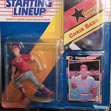 Kenner Starting Lineup Chris Sabo 1992 Headline Figure w/ Card Poster Unopened picture