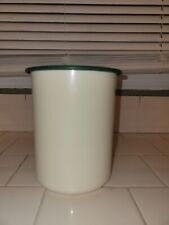 Vintage Tupperware One Touch Container with Green Lid picture