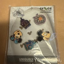 Disneyland 70th Anniversary CROCS Jibbitz Set Of 5 Charms - NEW picture