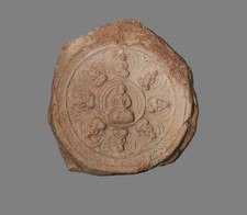 Tibet 16th Century Old Antique Clay Tsa Tsa 9 Buddha Statue Mandala of Amitayus picture