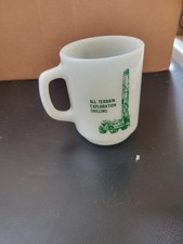 Vintage Fire-King Anchor Hocking Mug All Terrain Exploration Drilling Oil Gas picture