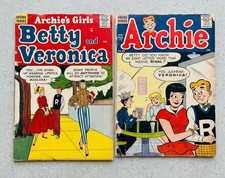 Vintage 1957-1958 Archie Comics Lot: Archie #84 & Betty and Veronica #36 Silver  picture