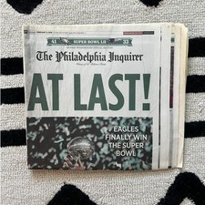2018 Philadelphia Inquirer Super Bowl LII Eagles Newspaper picture