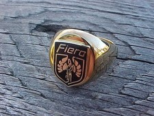 1984-1988 Pontiac Fiero Logo Gold Chrome Ring Size #12 NOS High Quality Class picture