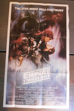THE EMPIRE STRIKES BACK Original 1981  Folded Poster Topps Inc. 12x20 picture