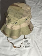 U.S Military Desert Boonie Hat Type II Sun Hot Weather Gulf War USA Made (7 3/4) picture