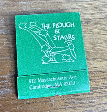 The Plough & Stars Bar Cambridge MA Matchbook Vintage Harvard Boston Restaurants picture