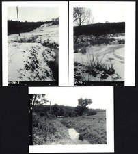 G. HUNTER FARM - 3 Vintage PHOTOGRAPHS - Essex Ctr. VERMONT [Trestle Bridge]  picture