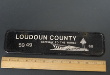vintage 1968 LOUDOUN County Virginia License Plate Topper picture