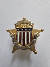 Vintage National Police Reserve Officers Association MEMBER Enamel Badge Pin NPR picture